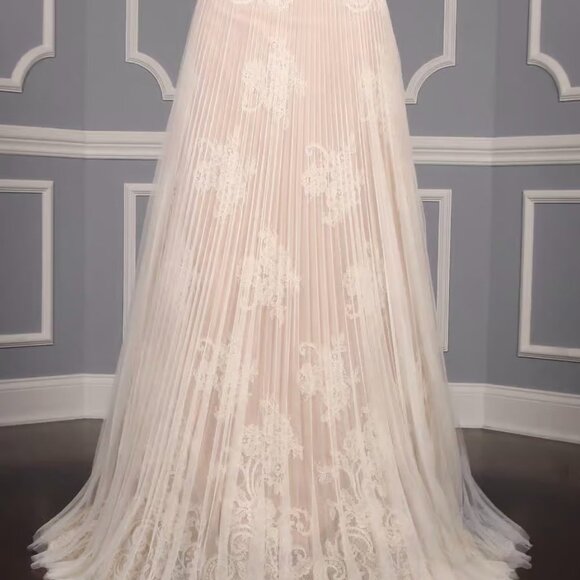 Isabelle Armstrong Willow Wedding Dress Sz 10 Lace, Beads, Tulle Bridal Gown - Picture 10 of 12